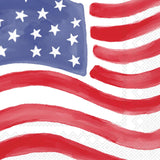 Boston International - 3-Ply 5" Cocktail Napkins 20 Count - Stars & Stripes Stamp