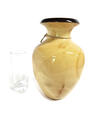 Original Aspen - Hand-Carved Wooden Vase - 9" Vase C
