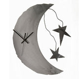 Metallic Evolution - Moon & Stars Wall Clock