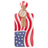 Boston International - 11.5" Charcuterie Set - Stars & Stripes