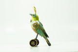 Mullanium - Steampunk Inspired Sculpture - Pastel Silver Eye on Wheels