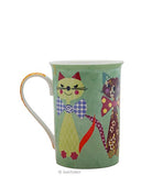 Santoro London - 8 oz Mug - Cats with Bowties