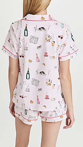 BedHead - Short Sleeve Shorty PJ Set - Let's Do Brunch - Large  (US 12-14)