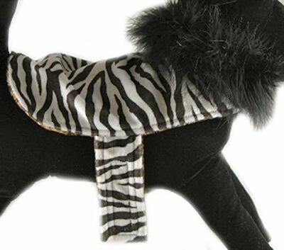 Beau Nouveau - Dog Jacket - Reversible Zebra & Leopard Print - Small