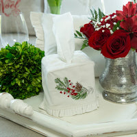 Arte Italica - Velvet Tissue Box Cover - Natale Christmas Collection