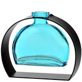 Couronne - Fiji Glass Vase with Arched Stand - Aqua