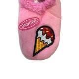 Snoozies - Groovy Patches Foot Coverings - Pink - Large