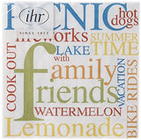 Boston International - 3-Ply 5" Cocktail Napkins 20 Count - Picnic