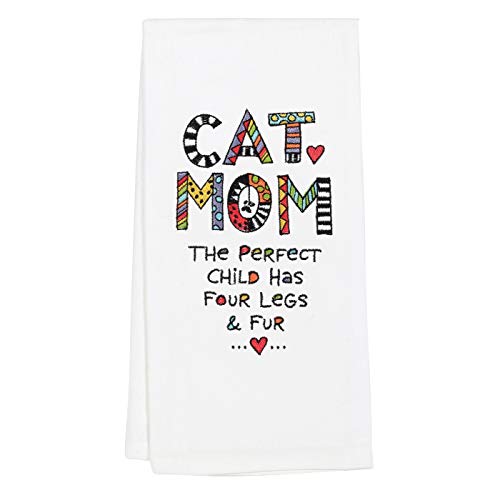 Enesco - Our Name is Mud - Embroidered Dish Towel - Cat Mom