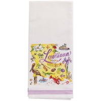 Boston International - 28x18 Tea Towel Set of 2 - State Collection - Louisiana