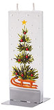 Flatyz - Twin Wick Flat Candle - Christmas Tree On A Sled
