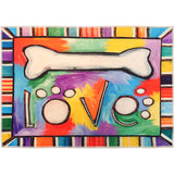 Olivia's Home I Love Bones Accent Washable Rug 22" x 32" Doormat