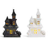 Two's Company - LED Haunted House Set - Black & White