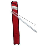 Drinking Straws.Glass - Glass Straw Set - 9.5mm x 8" - Red Case