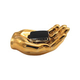 Interior Illusions - 7.5" Decorative Hand Shaped Tray - Bronze