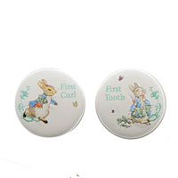 Enesco - Beatrix Potter Peter Rabbit - Baby Keepsake Set - Tooth & Curl Boxes