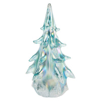 Boston International - 9.5" Glass Icy Blue Glass Tree