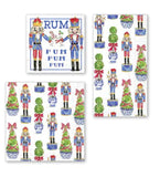 Boston International - 3-Ply 5" Cocktail Napkins 20 Count - Nutcrackers & Topiary
