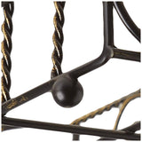 Boston International - Napkin / Guest Towel Holder -  Garden Gate Antique Brass
