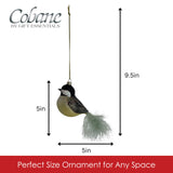 GC - Cobane Studio LLC - Chickadee with Feather Tail Ornament