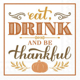 Boston International - 3-Ply 5" Cocktail Napkins 20 Count - Eat Drink Be Thankful