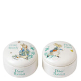 Enesco - Beatrix Potter Peter Rabbit - Baby Keepsake Set - Tooth & Curl Boxes