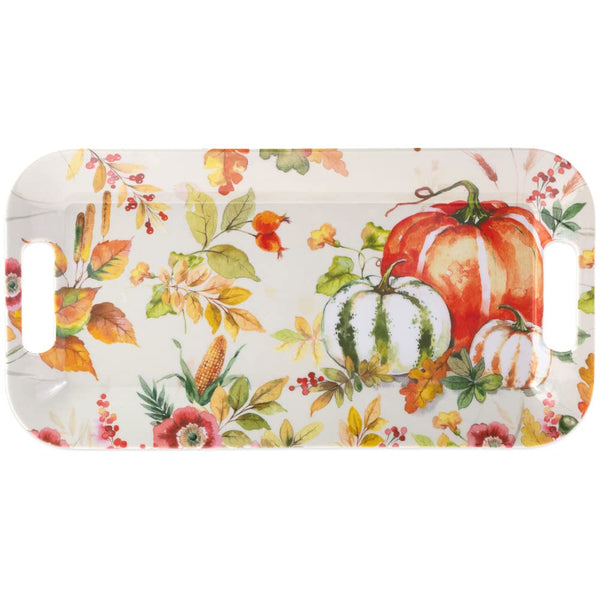 Boston International - 15" x 8" Melamine Serving Tray -  Pumpkin Love