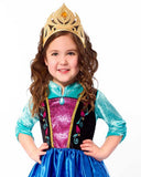 Little Adventures - Soft Gold Costume Crown w/ Pendant - Scandinavian Princess