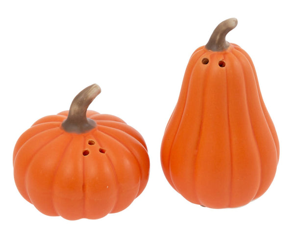 Boston International - Salt & Pepper Set - Orange Pumpkin & Gourd
