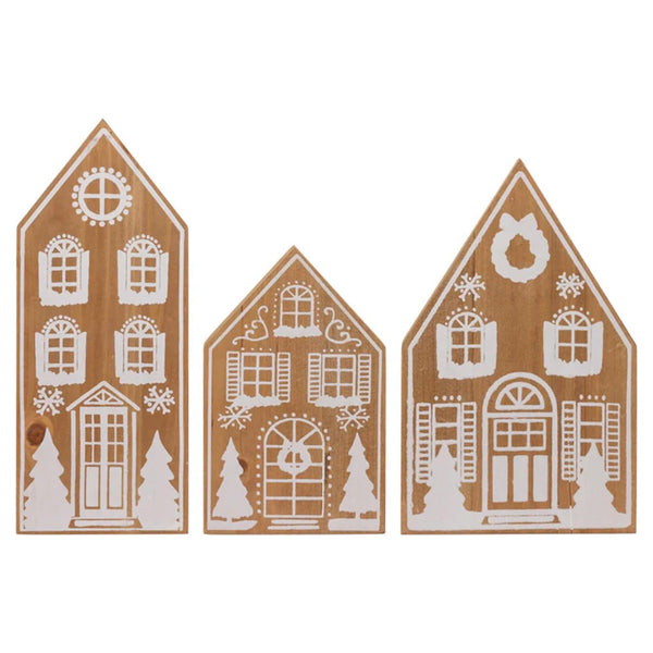 Boston International - Set of 3 Gingerbread Village Houses