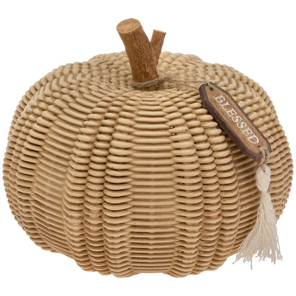 Boston International - Wicker Textured Pumpkin Décor - Large