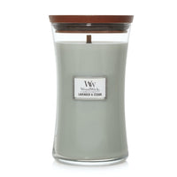 WoodWick - Large Crackling 21 Oz. Candle - Lavender & Cedar