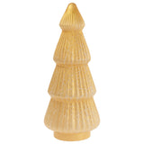 Boston International - 14" Glass Christmas Tree - Gold Shimmer