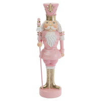 Boston International - Large Pink Christmas Nutcracker Figurine