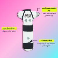 BLINGSTING - Safety Hammer - Emergency Escape Hammer for the Car