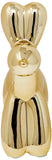 Interior Illusions - 7.5" Mini Ceramic Balloon Dog Money Bank - Gold