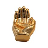 Interior Illusions - 7.5" Decorative Hand Shaped Tray - Bronze