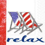 Boston International - 3-Ply 5" Cocktail Napkins 20 Count - Relax