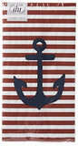 Boston International - Paper Guest Towel 16 Count - Yacht Club Anchor Red