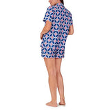 BedHead - Stretch Short Sleeve Shorty PJ Set - Geo Flower - Small