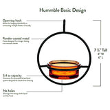 Couronne - 7" Hanging Sphere Bird Feeder - Orange