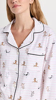 BedHead - Stretch Long Sleeve Pajama Set - Cat Ballet - Large