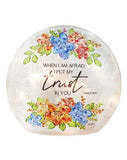 Stony Creek - 7" Frosted Glass Lighted Vase - Trust in God