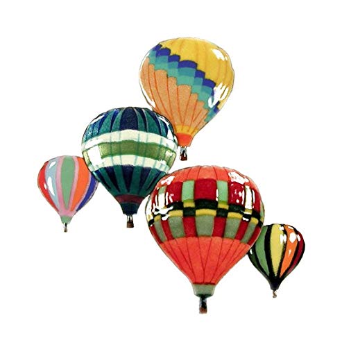 Bovano - Wall Sculpture - Balloons in Flight (5), Albuquerque Colors