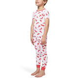 BedHead - Toddler Short Sleeve Stretch Jersey PJ Set - Watermelon Picnic - 3T