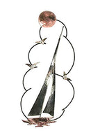Bovano - Wall Sculpture -  Sailboat with Sun and Three Gulls