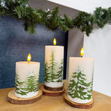 Gift Essential - 3 Piece LED Candle Set - Pine Trees
