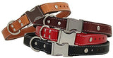 Auburn Leather - Seneca Adjustable Dog Collar - 16"-18" - Red