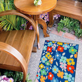 Jellybean Fun Flowers Olivia's Home Accent Rug with Flowers Floral Rug 22" x 32"