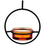 Couronne - 7" Hanging Sphere Bird Feeder - Orange